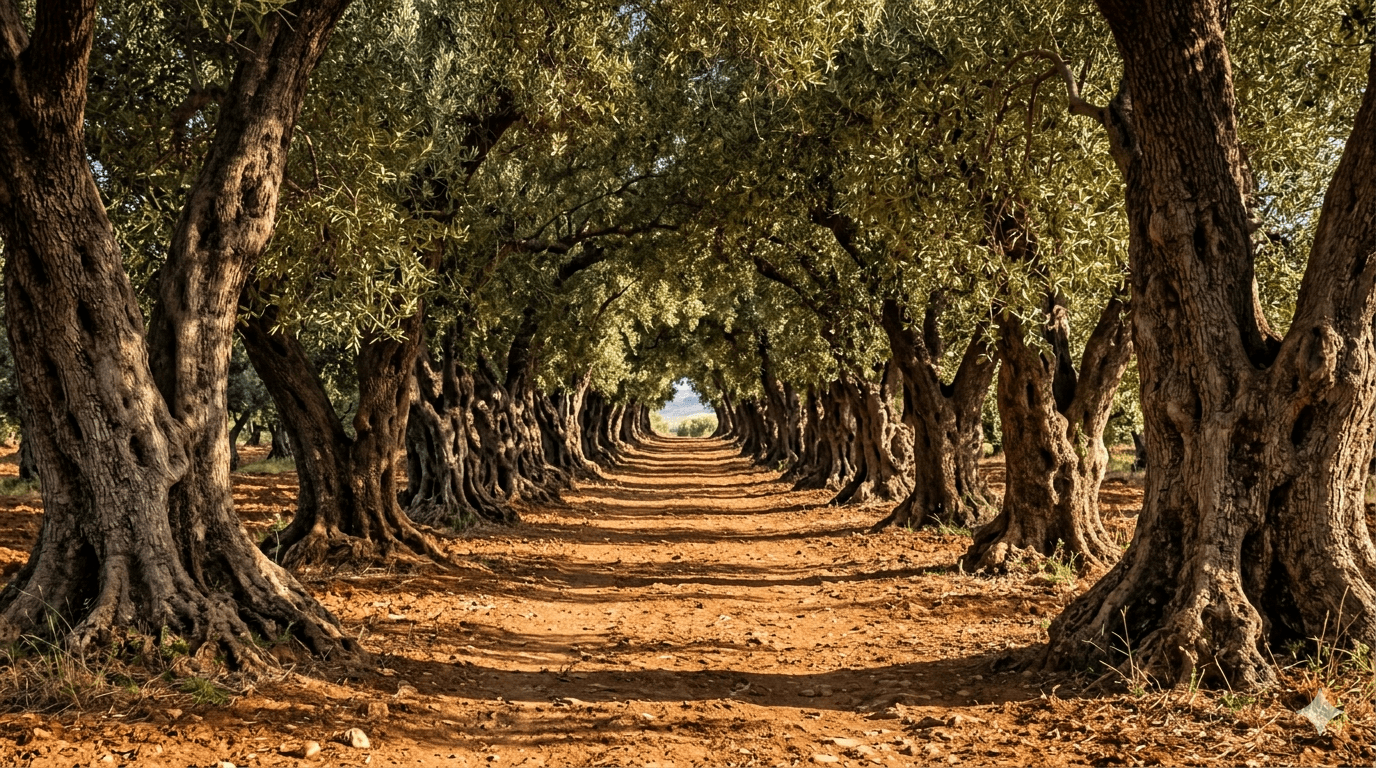 Allée d'oliviers — plaine de Sig