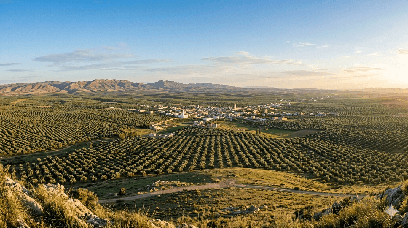 Vue panoramique — plaine de Sig, Mascara, Algérie